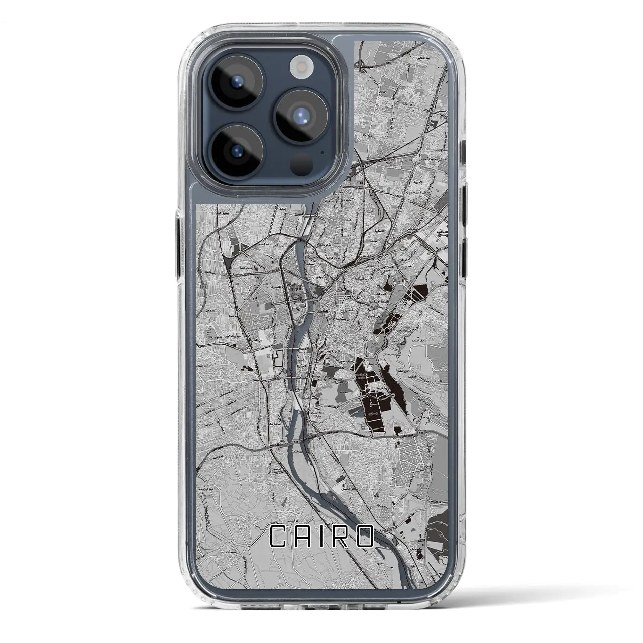 【カイロ(エジプト)】地図柄iPhoneケース(MagSafeタイプ)