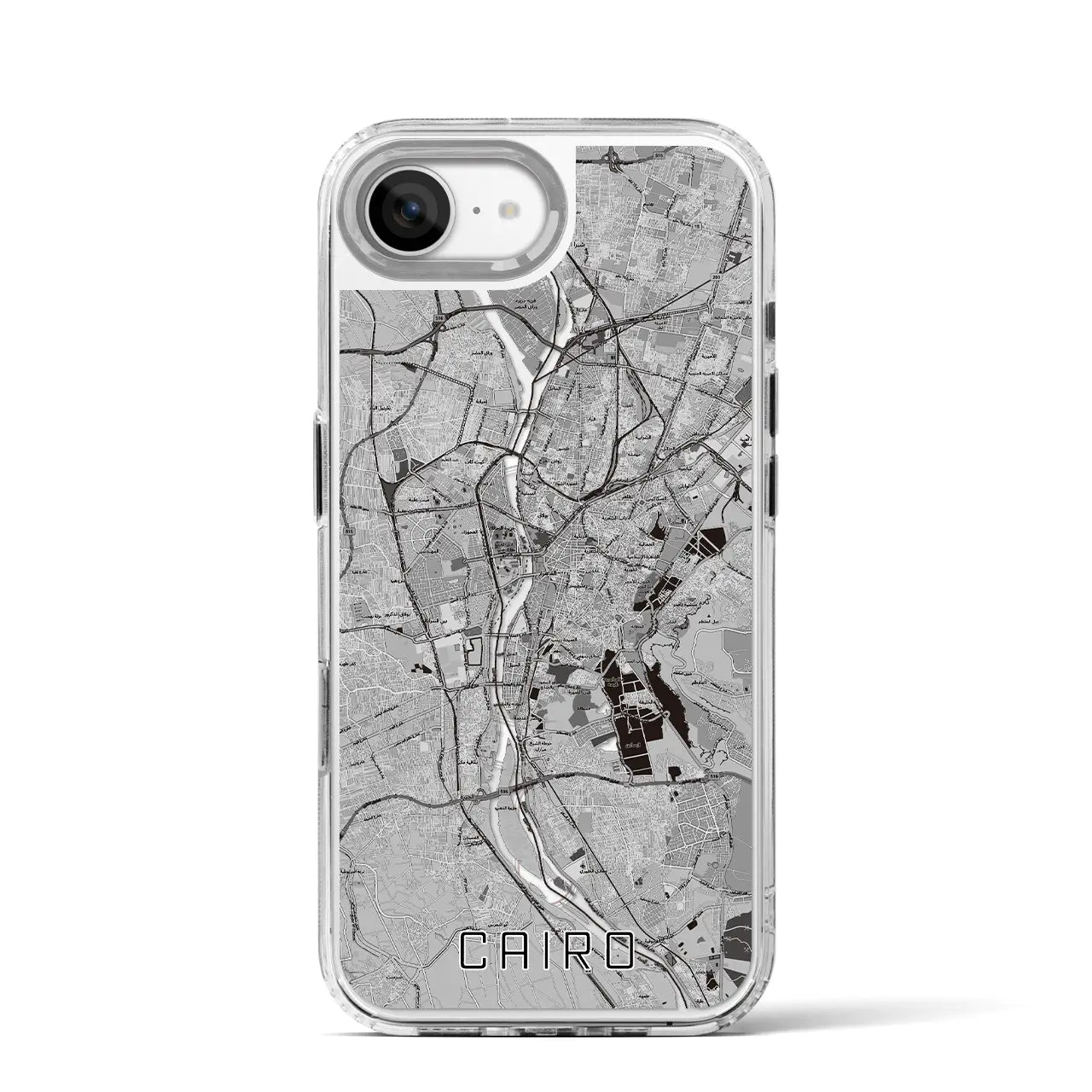 【カイロ(エジプト)】地図柄iPhoneケース(MagSafeタイプ)