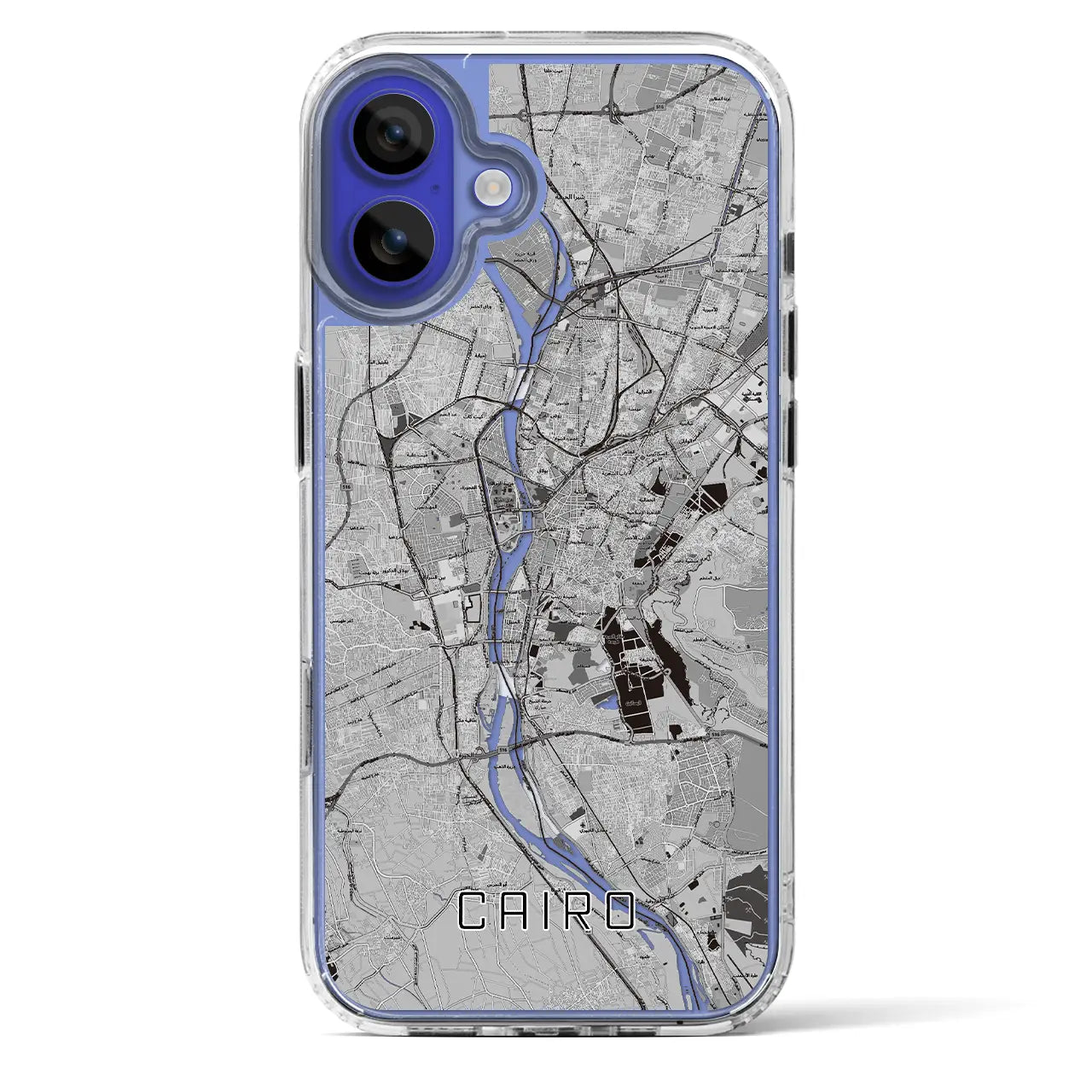 【カイロ(エジプト)】地図柄iPhoneケース(MagSafeタイプ)