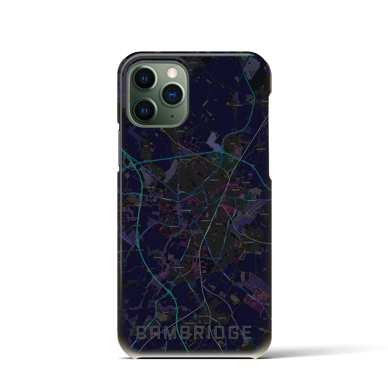 【ケンブリッジ(イギリス)】地図柄iPhoneケース(バックカバータイプ)
