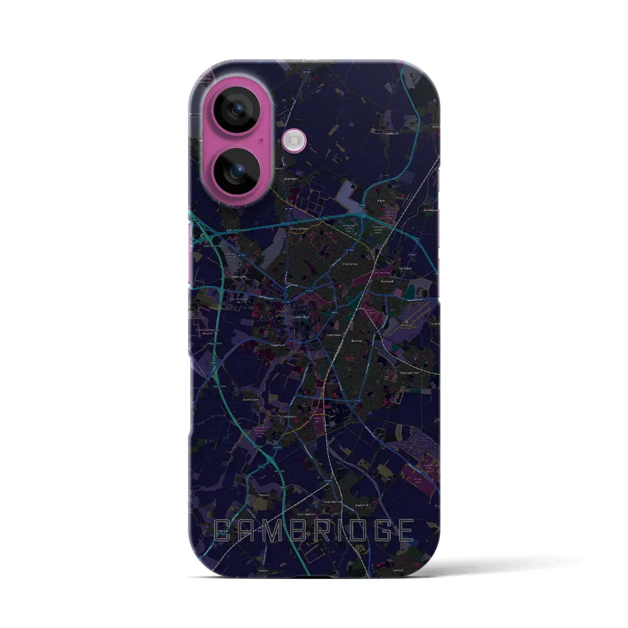 【ケンブリッジ(イギリス)】地図柄iPhoneケース(バックカバータイプ)