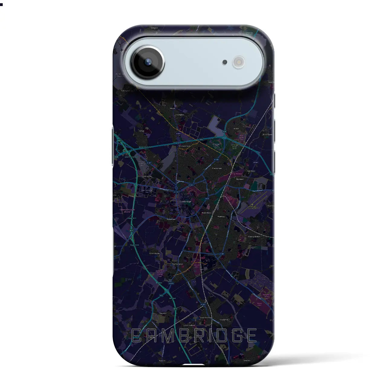 【ケンブリッジ(イギリス)】地図柄iPhoneケース(バックカバータイプ)