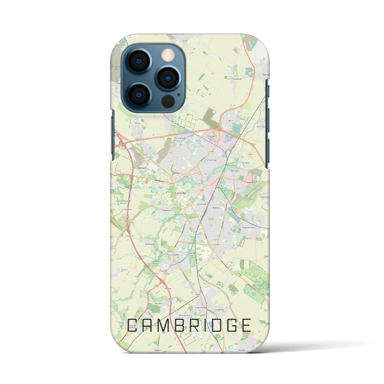 【ケンブリッジ(イギリス)】地図柄iPhoneケース(バックカバータイプ)