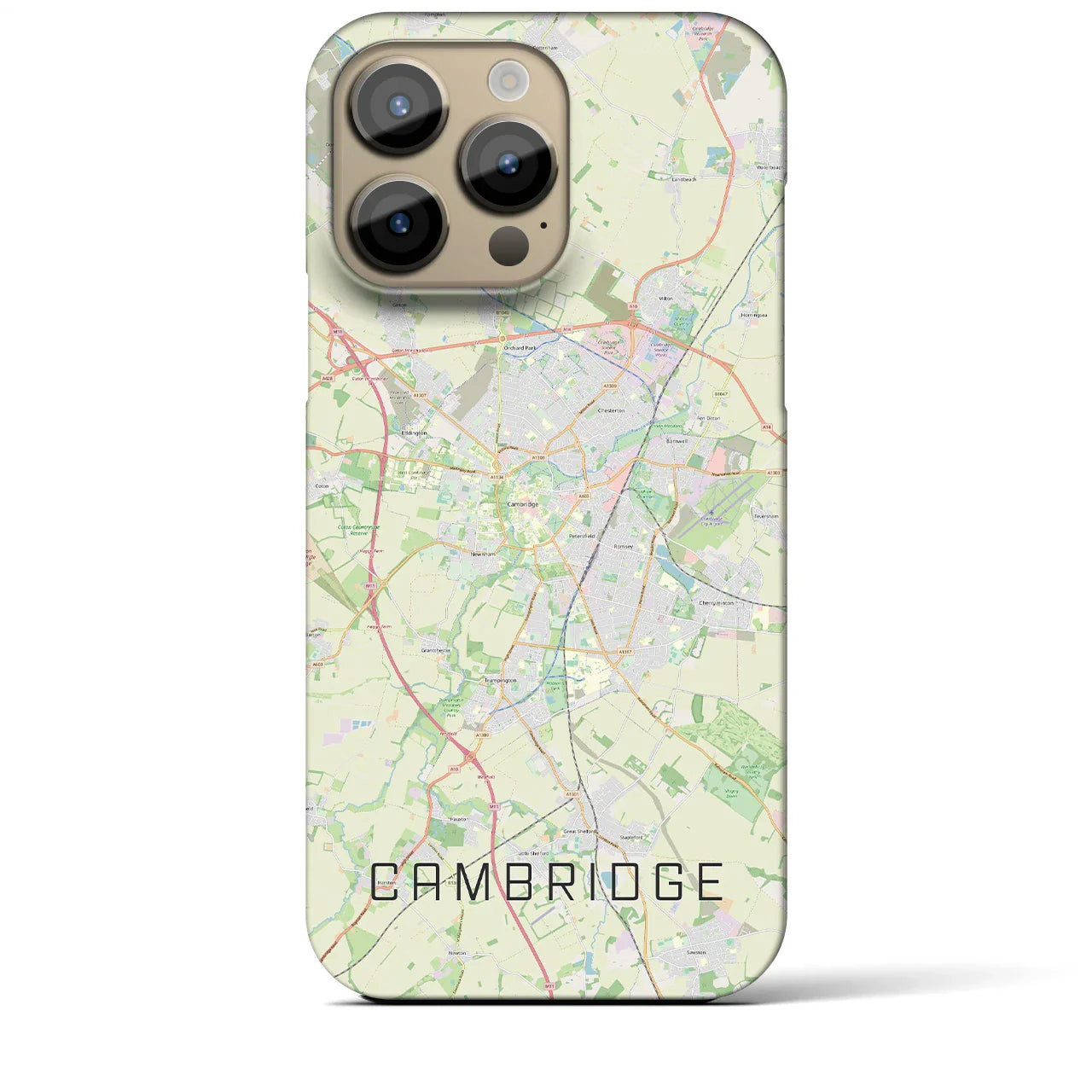 【ケンブリッジ(イギリス)】地図柄iPhoneケース(バックカバータイプ)