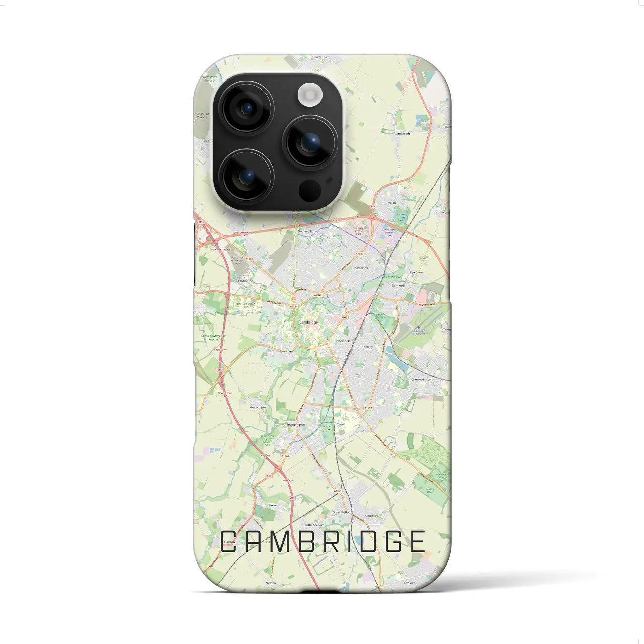 【ケンブリッジ(イギリス)】地図柄iPhoneケース(バックカバータイプ)
