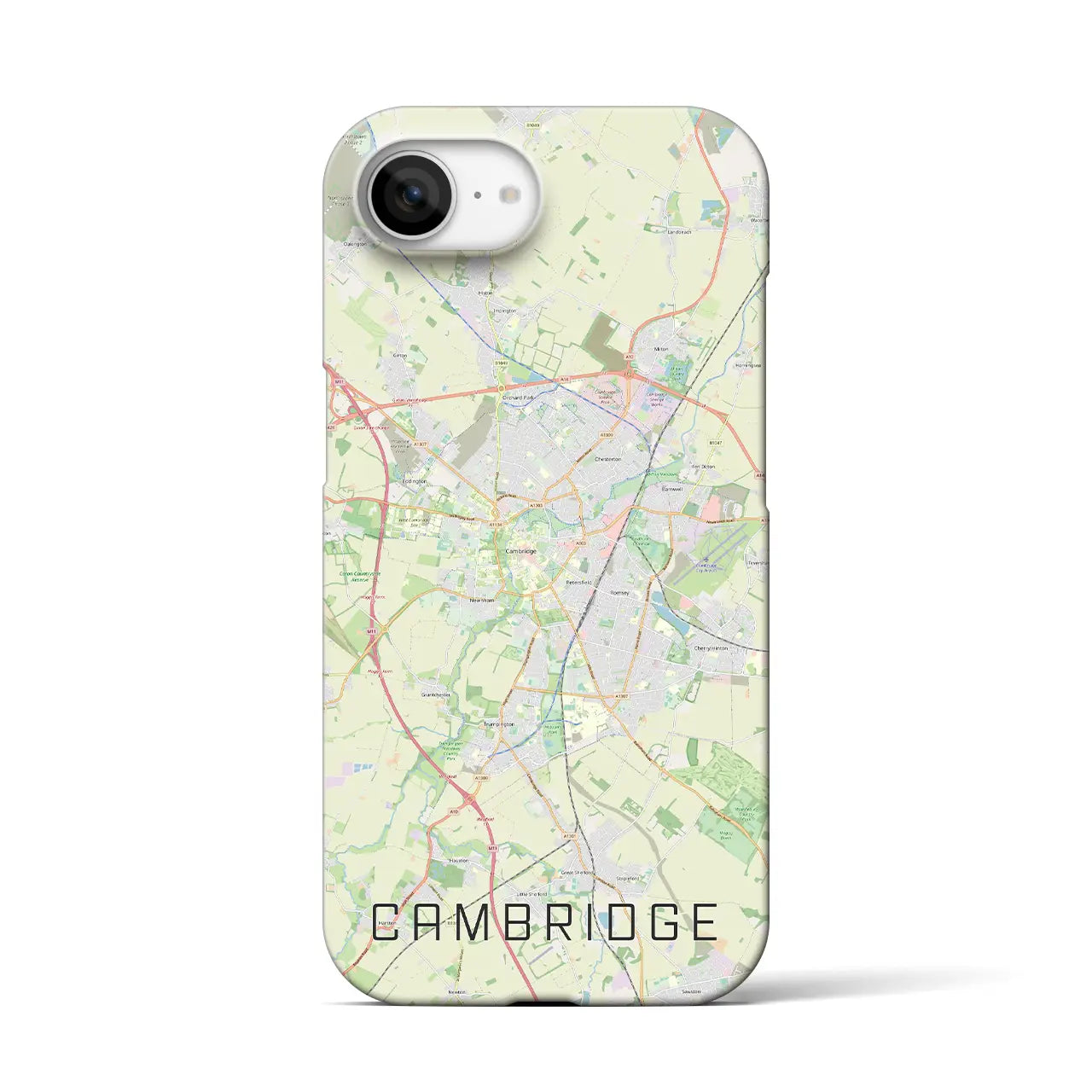 【ケンブリッジ(イギリス)】地図柄iPhoneケース(バックカバータイプ)