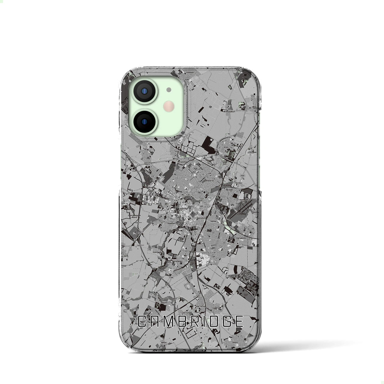 【ケンブリッジ(イギリス)】地図柄iPhoneケース(クリアタイプ)