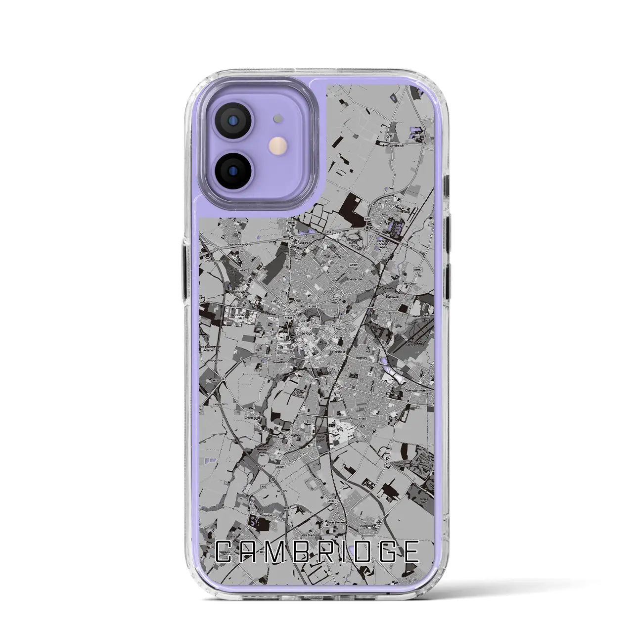 【ケンブリッジ(イギリス)】地図柄iPhoneケース(MagSafeタイプ)