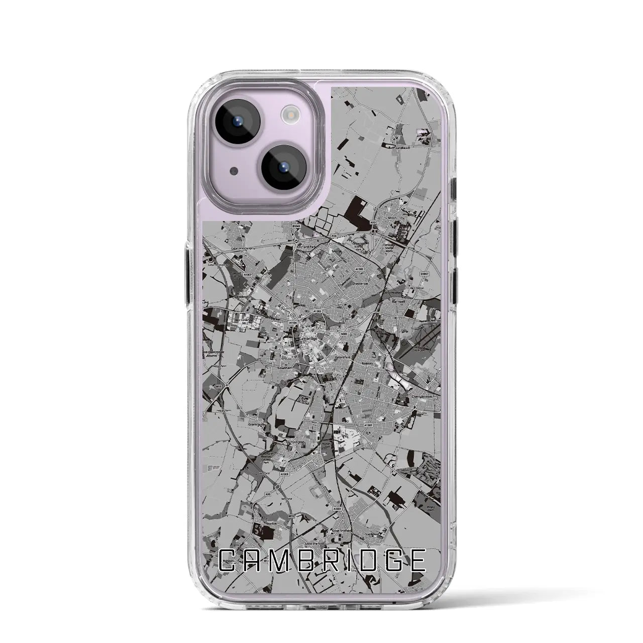 【ケンブリッジ(イギリス)】地図柄iPhoneケース(MagSafeタイプ)