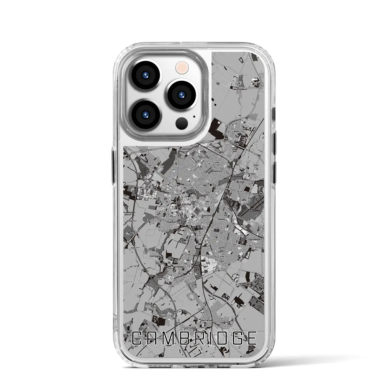 【ケンブリッジ(イギリス)】地図柄iPhoneケース(MagSafeタイプ)