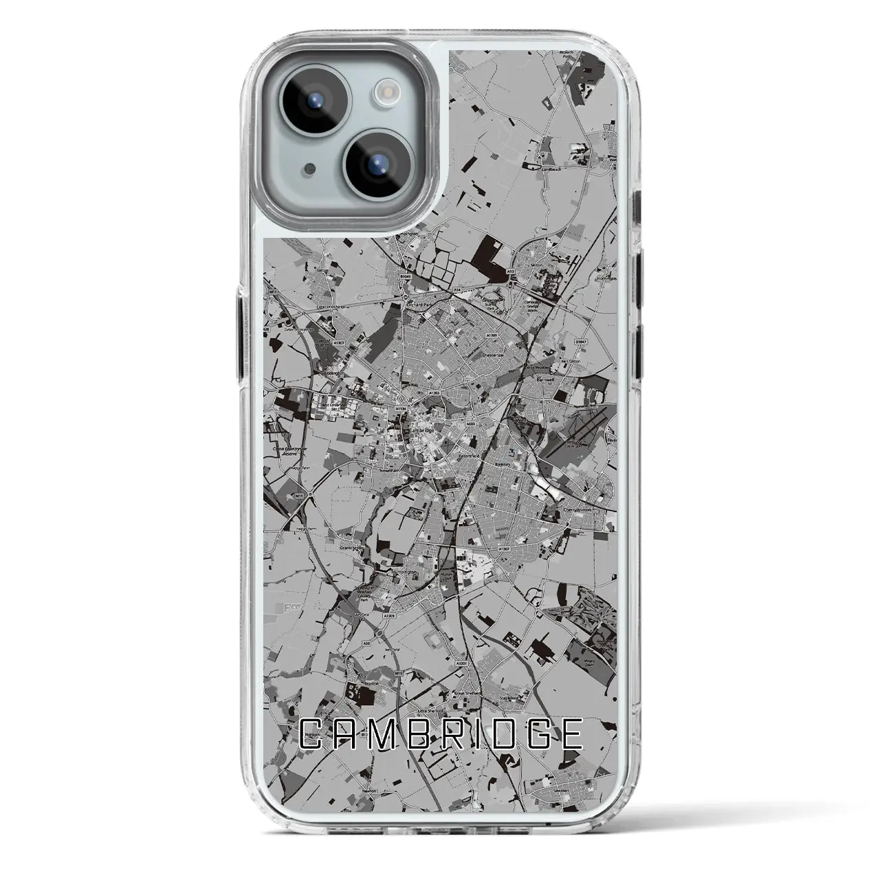 【ケンブリッジ(イギリス)】地図柄iPhoneケース(MagSafeタイプ)