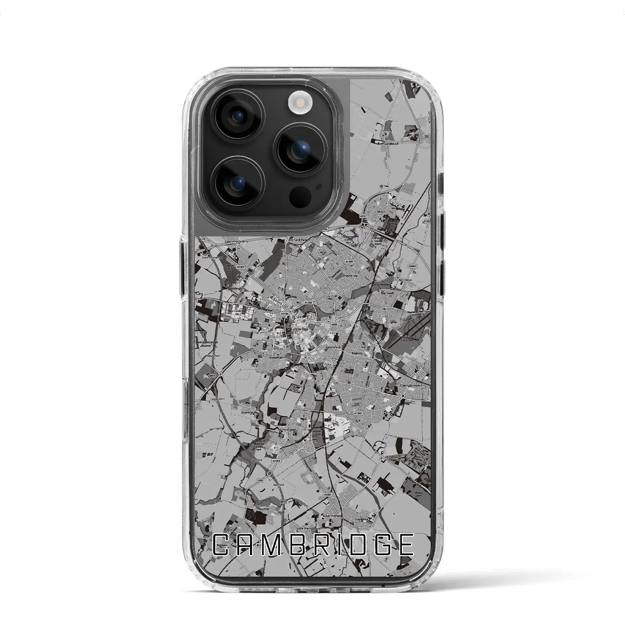 【ケンブリッジ(イギリス)】地図柄iPhoneケース(MagSafeタイプ)