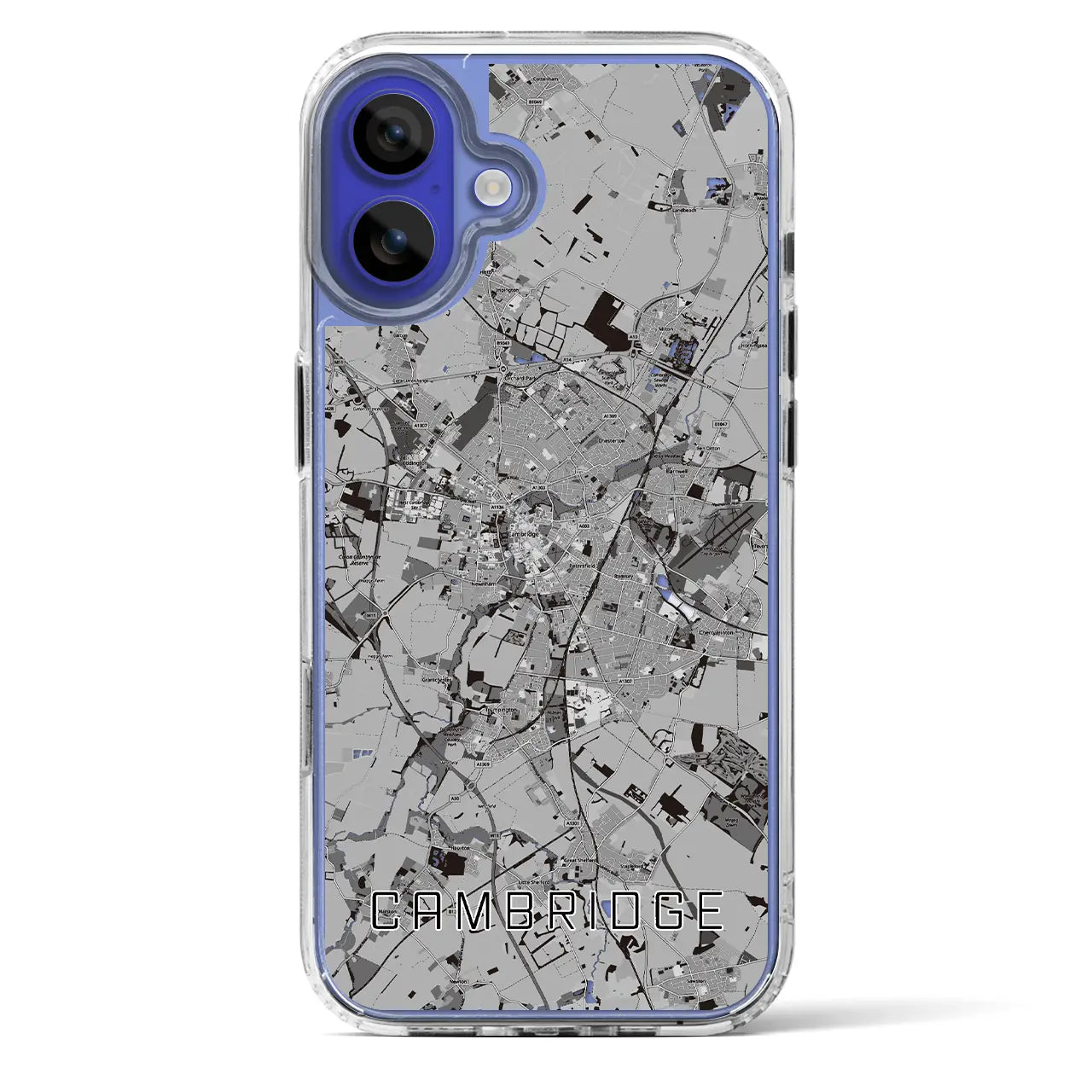 【ケンブリッジ(イギリス)】地図柄iPhoneケース(MagSafeタイプ)