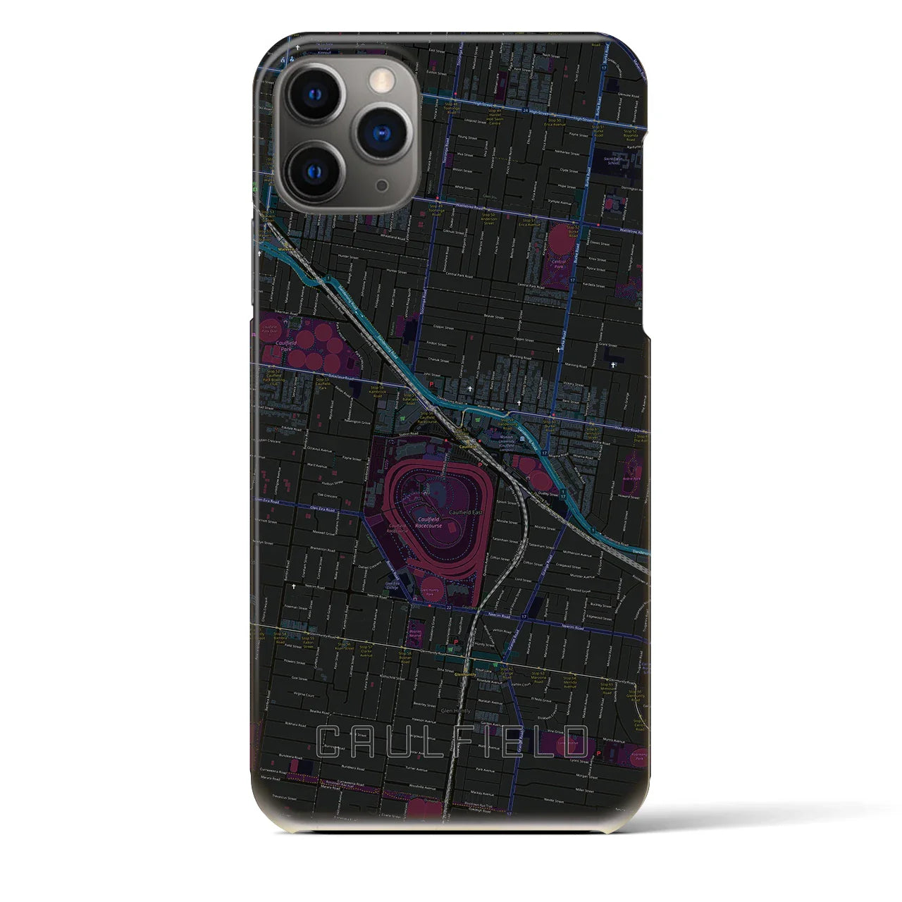 【コーフィールド(オーストラリア)】地図柄iPhoneケース(バックカバータイプ)