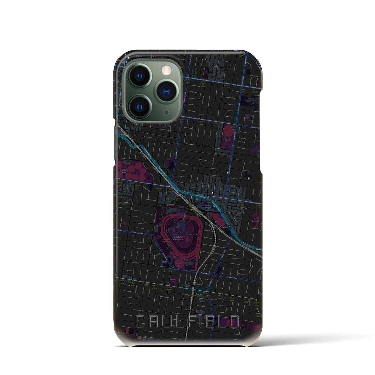 【コーフィールド(オーストラリア)】地図柄iPhoneケース(バックカバータイプ)