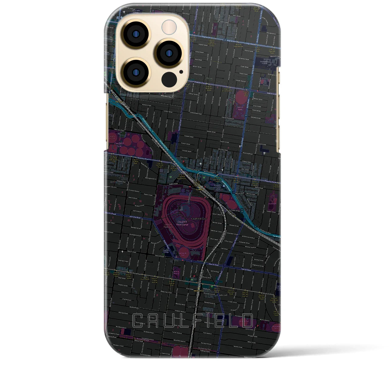 【コーフィールド(オーストラリア)】地図柄iPhoneケース(バックカバータイプ)
