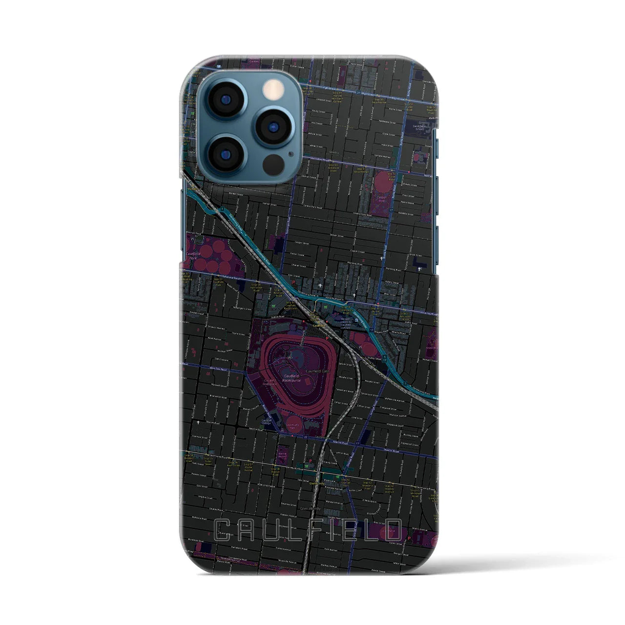【コーフィールド(オーストラリア)】地図柄iPhoneケース(バックカバータイプ)