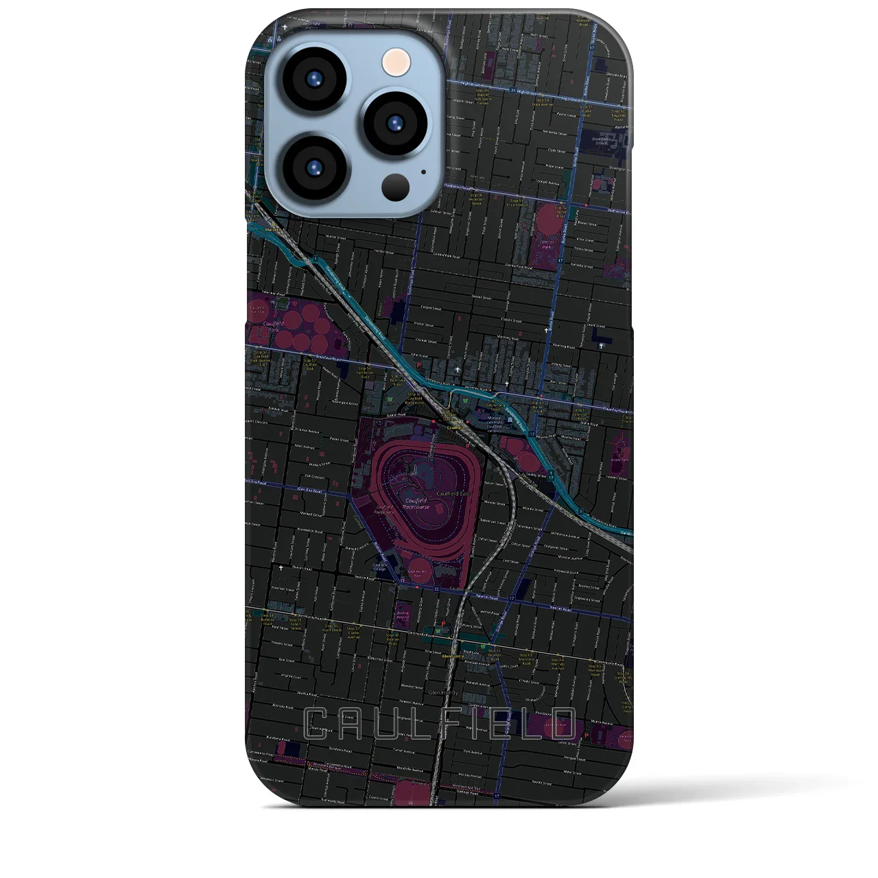 【コーフィールド(オーストラリア)】地図柄iPhoneケース(バックカバータイプ)