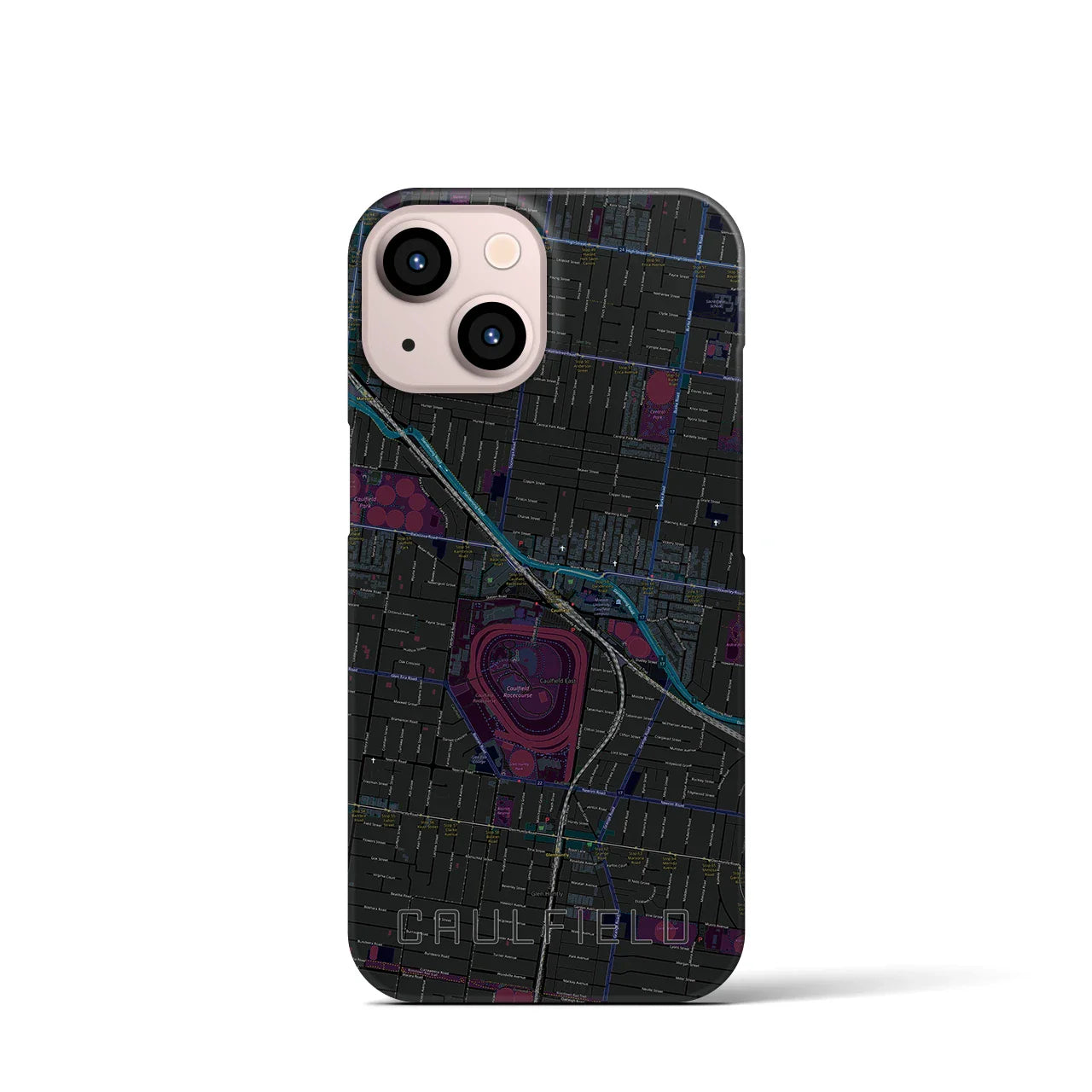 【コーフィールド(オーストラリア)】地図柄iPhoneケース(バックカバータイプ)