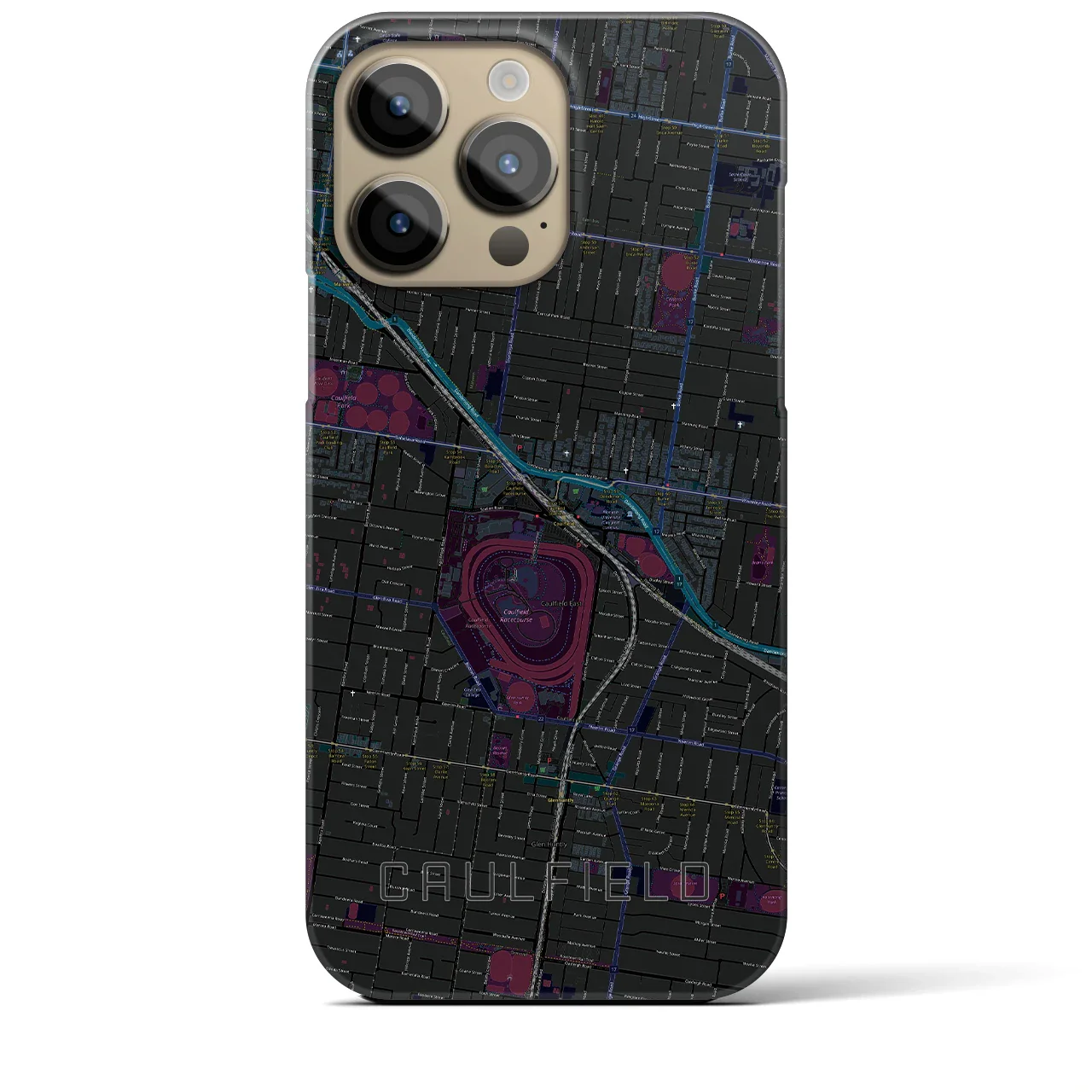 【コーフィールド(オーストラリア)】地図柄iPhoneケース(バックカバータイプ)
