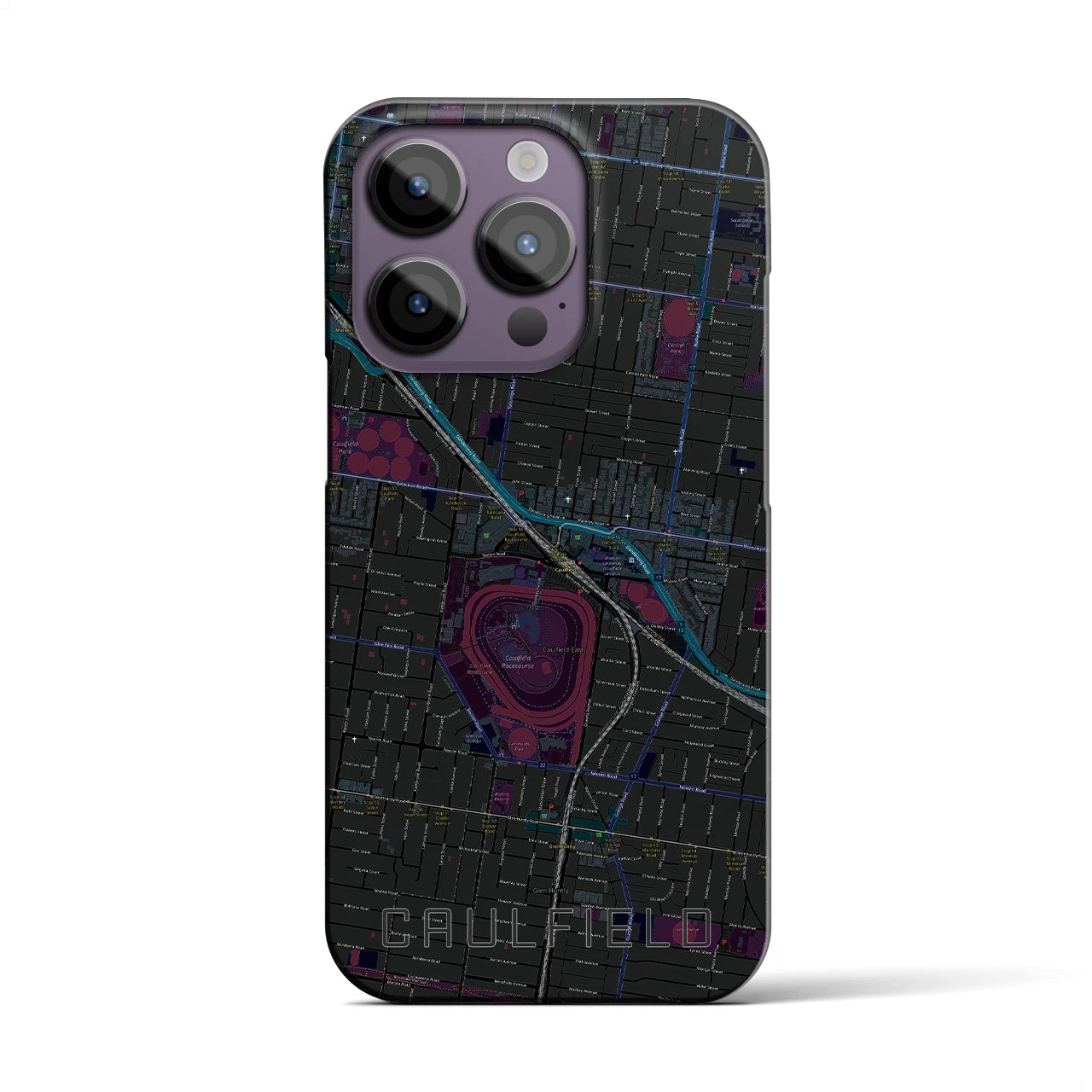 【コーフィールド(オーストラリア)】地図柄iPhoneケース(バックカバータイプ)