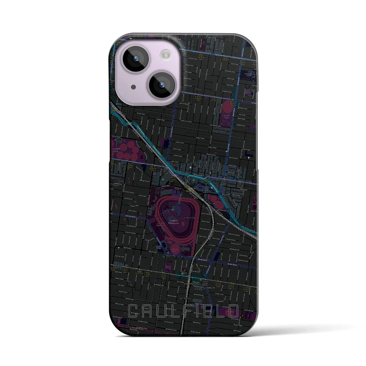 【コーフィールド(オーストラリア)】地図柄iPhoneケース(バックカバータイプ)