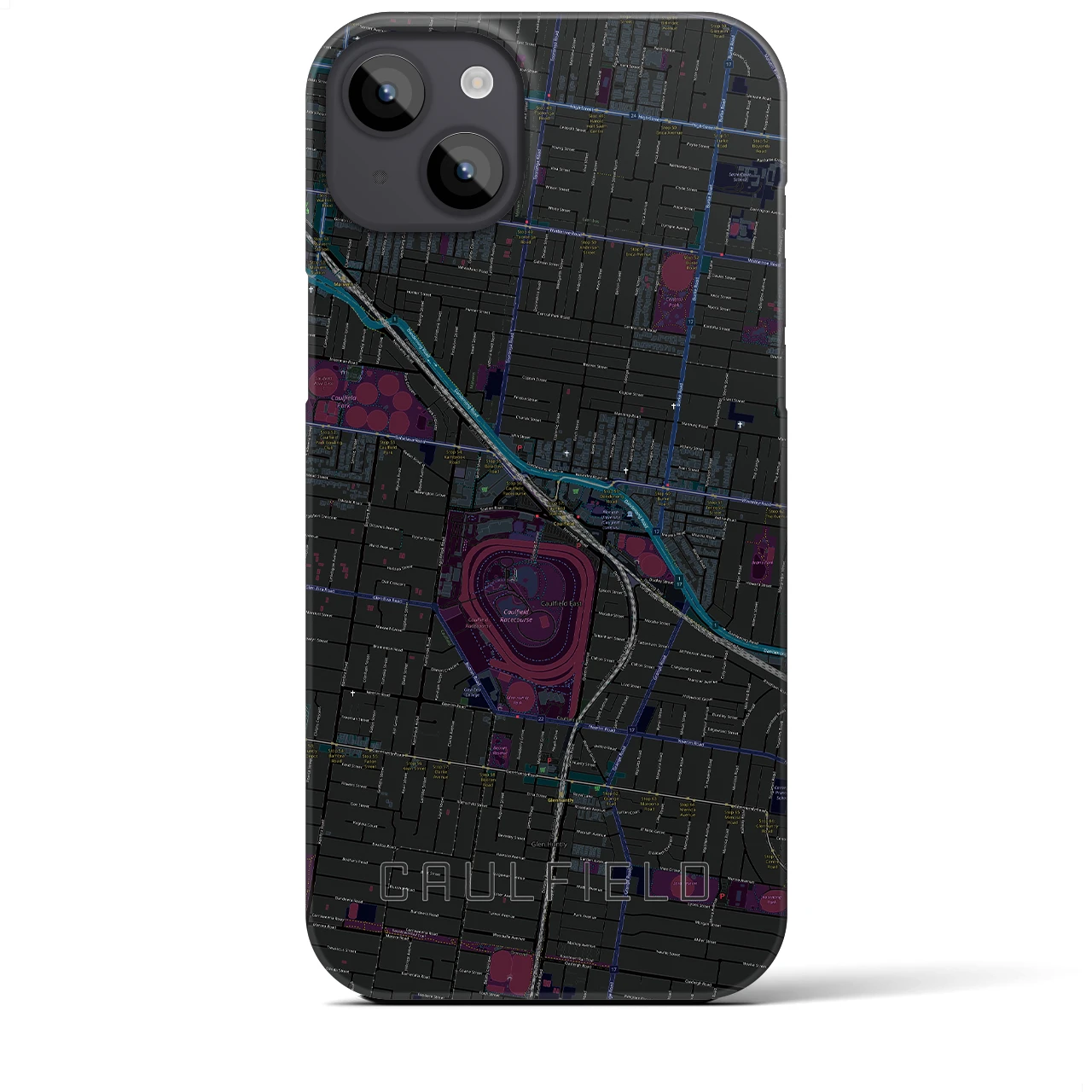 【コーフィールド(オーストラリア)】地図柄iPhoneケース(バックカバータイプ)