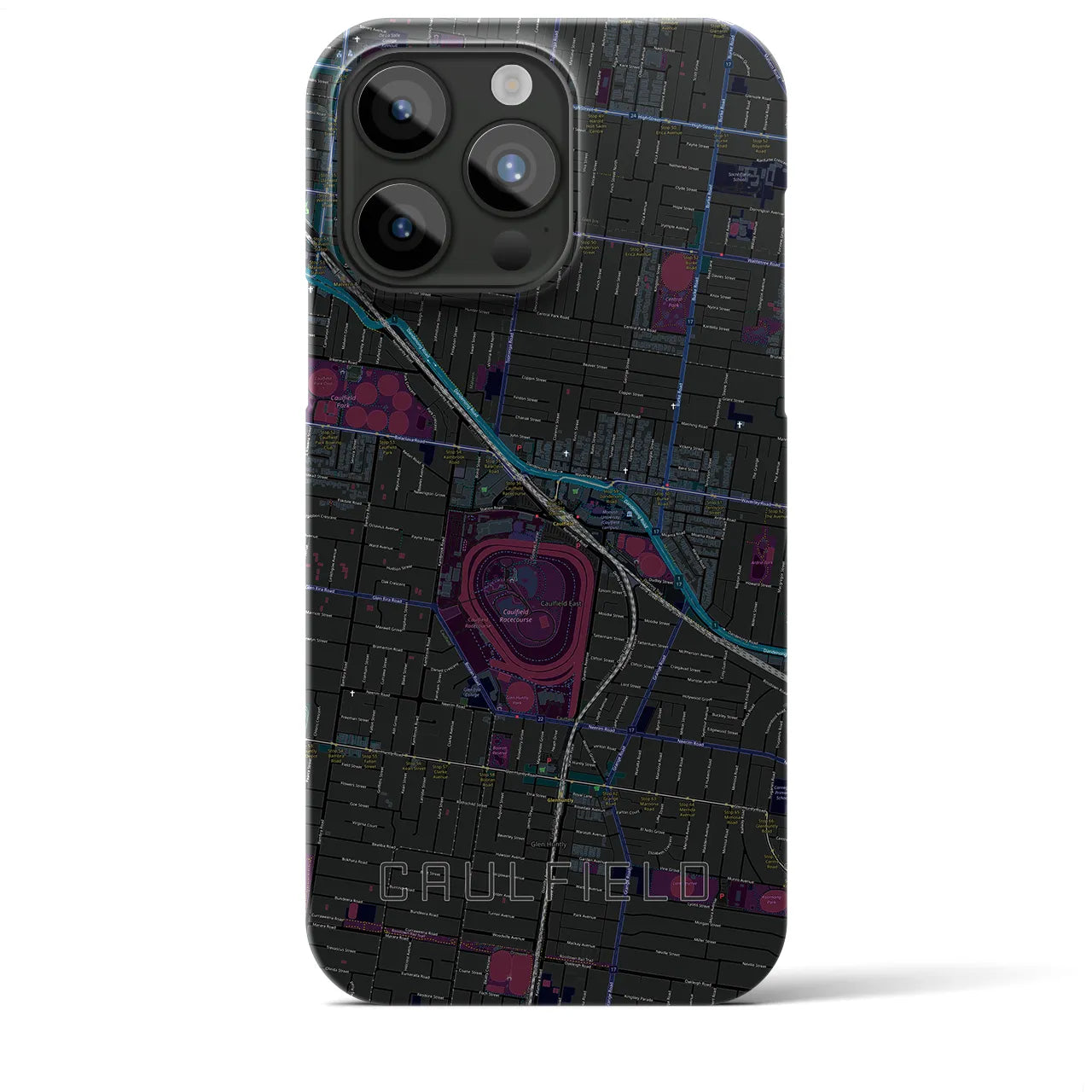 【コーフィールド(オーストラリア)】地図柄iPhoneケース(バックカバータイプ)