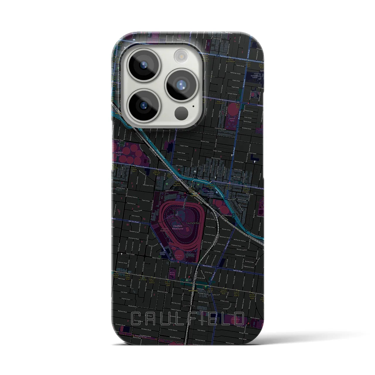 【コーフィールド(オーストラリア)】地図柄iPhoneケース(バックカバータイプ)