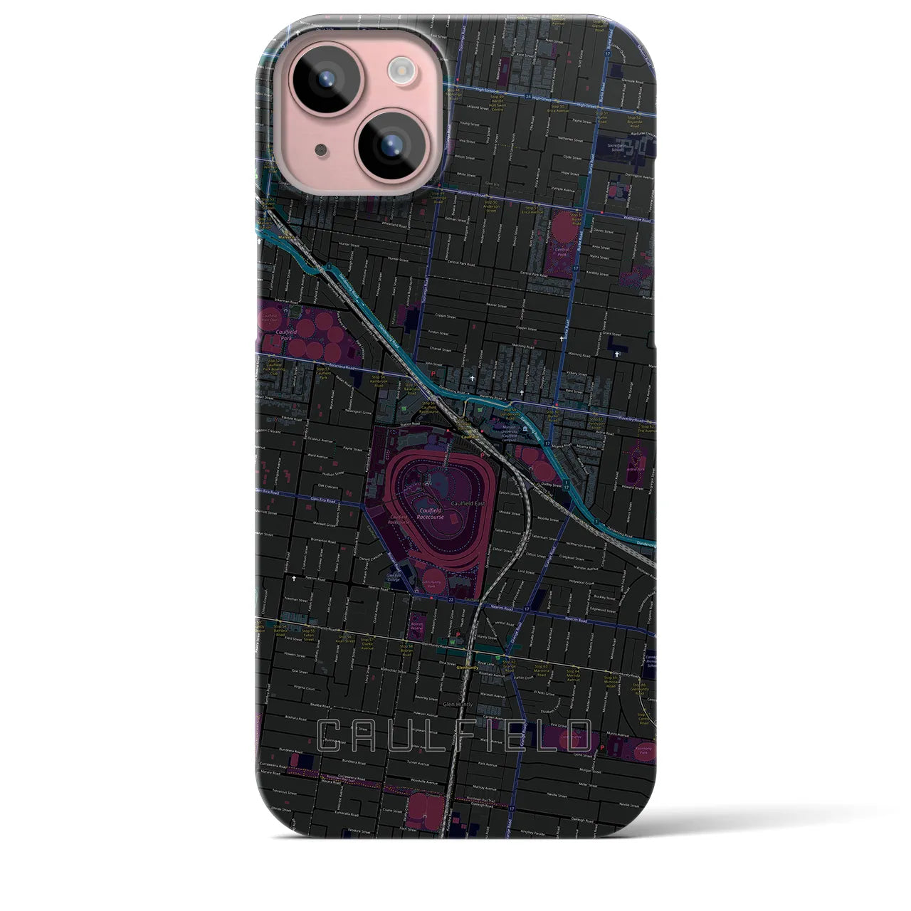 【コーフィールド(オーストラリア)】地図柄iPhoneケース(バックカバータイプ)
