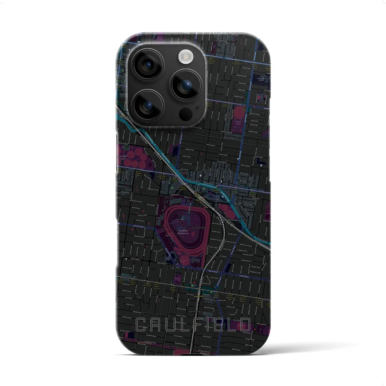【コーフィールド(オーストラリア)】地図柄iPhoneケース(バックカバータイプ)