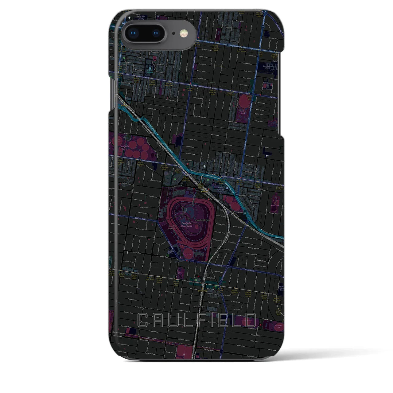 【コーフィールド(オーストラリア)】地図柄iPhoneケース(バックカバータイプ)