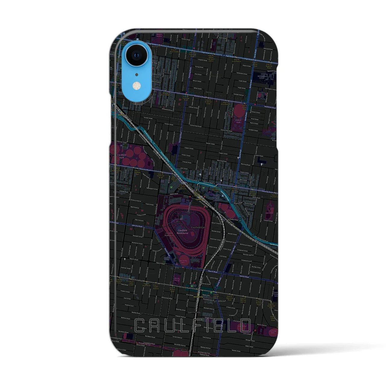【コーフィールド(オーストラリア)】地図柄iPhoneケース(バックカバータイプ)