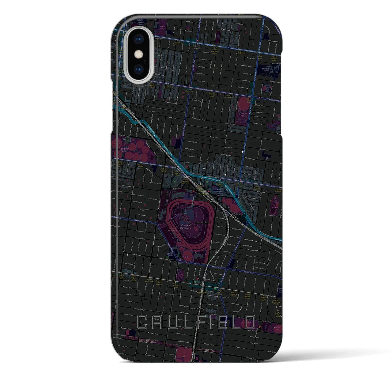 【コーフィールド(オーストラリア)】地図柄iPhoneケース(バックカバータイプ)