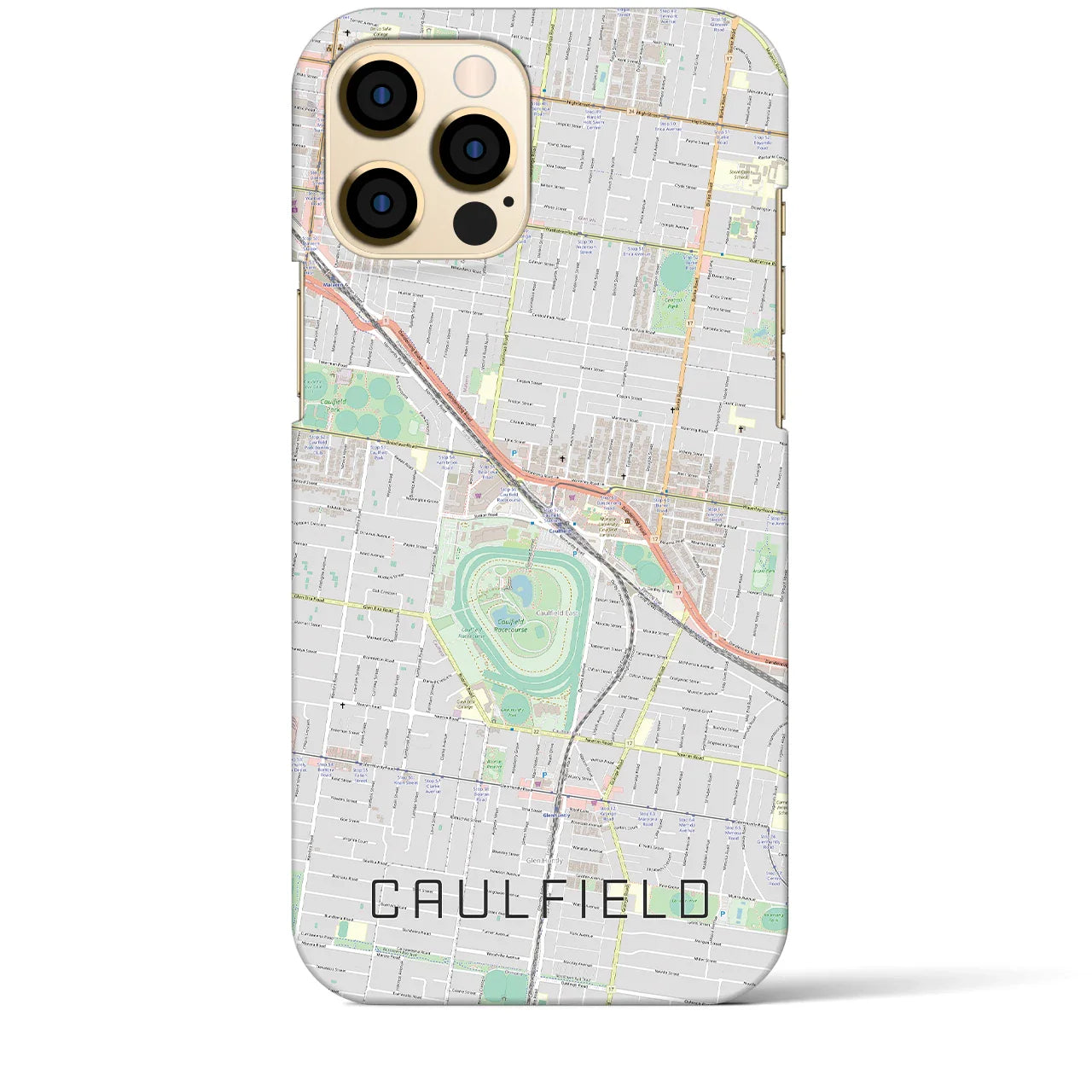 【コーフィールド(オーストラリア)】地図柄iPhoneケース(バックカバータイプ)