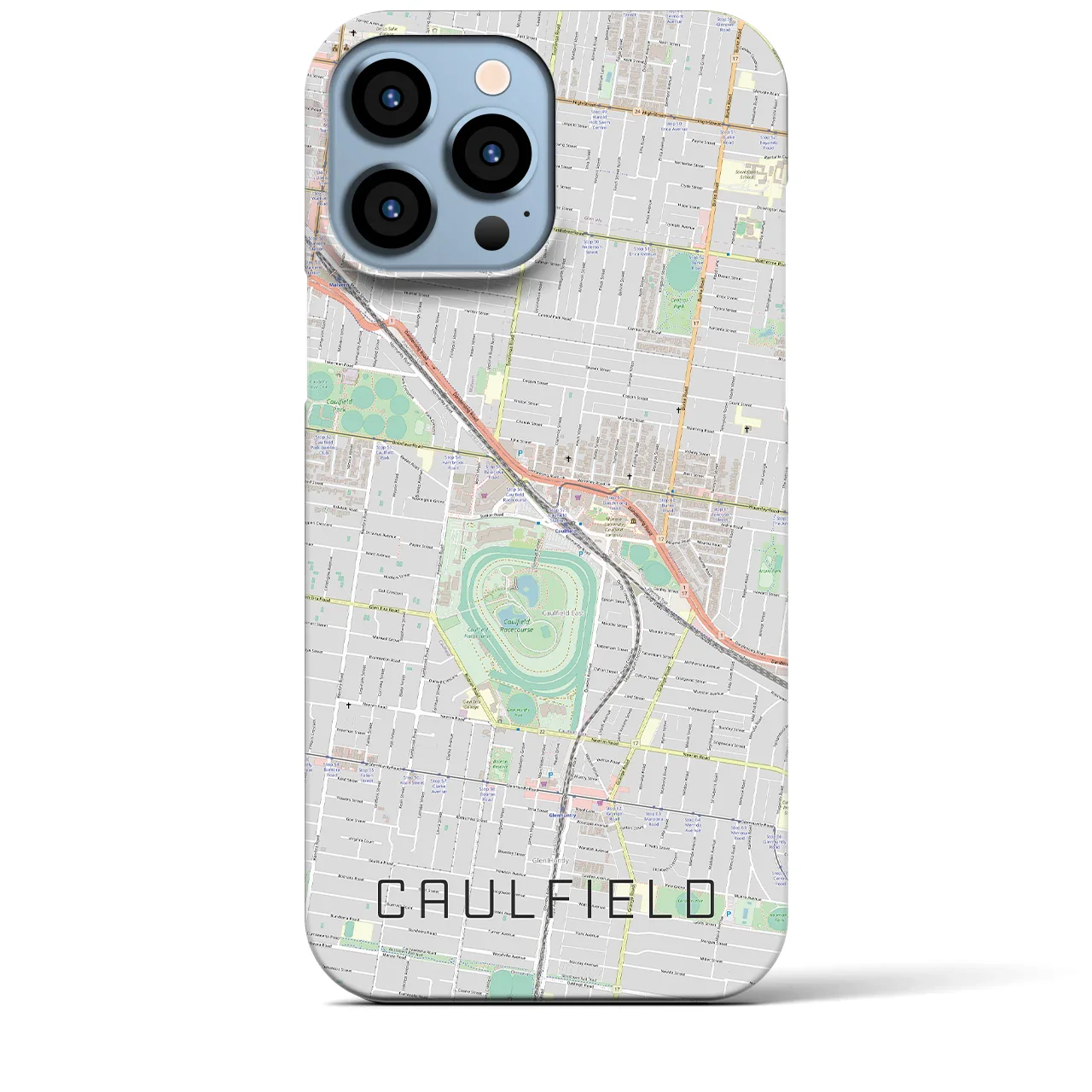 【コーフィールド(オーストラリア)】地図柄iPhoneケース(バックカバータイプ)