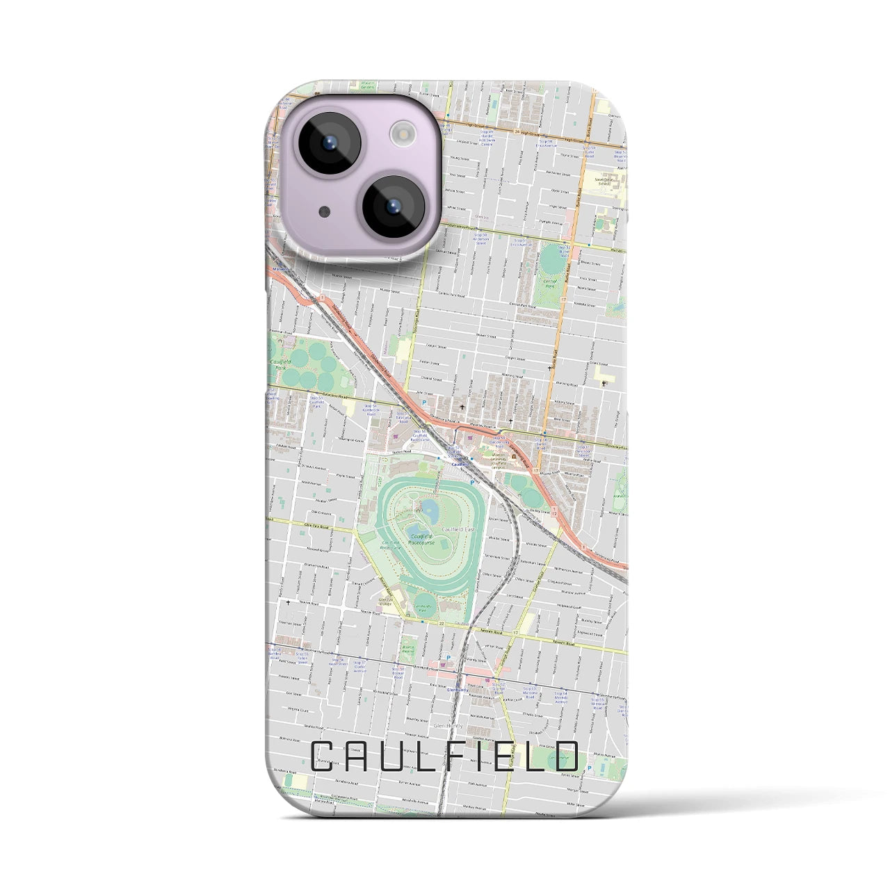 【コーフィールド(オーストラリア)】地図柄iPhoneケース(バックカバータイプ)