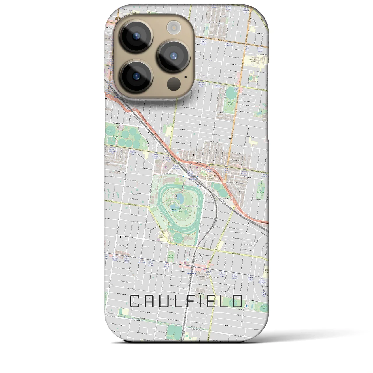 【コーフィールド(オーストラリア)】地図柄iPhoneケース(バックカバータイプ)