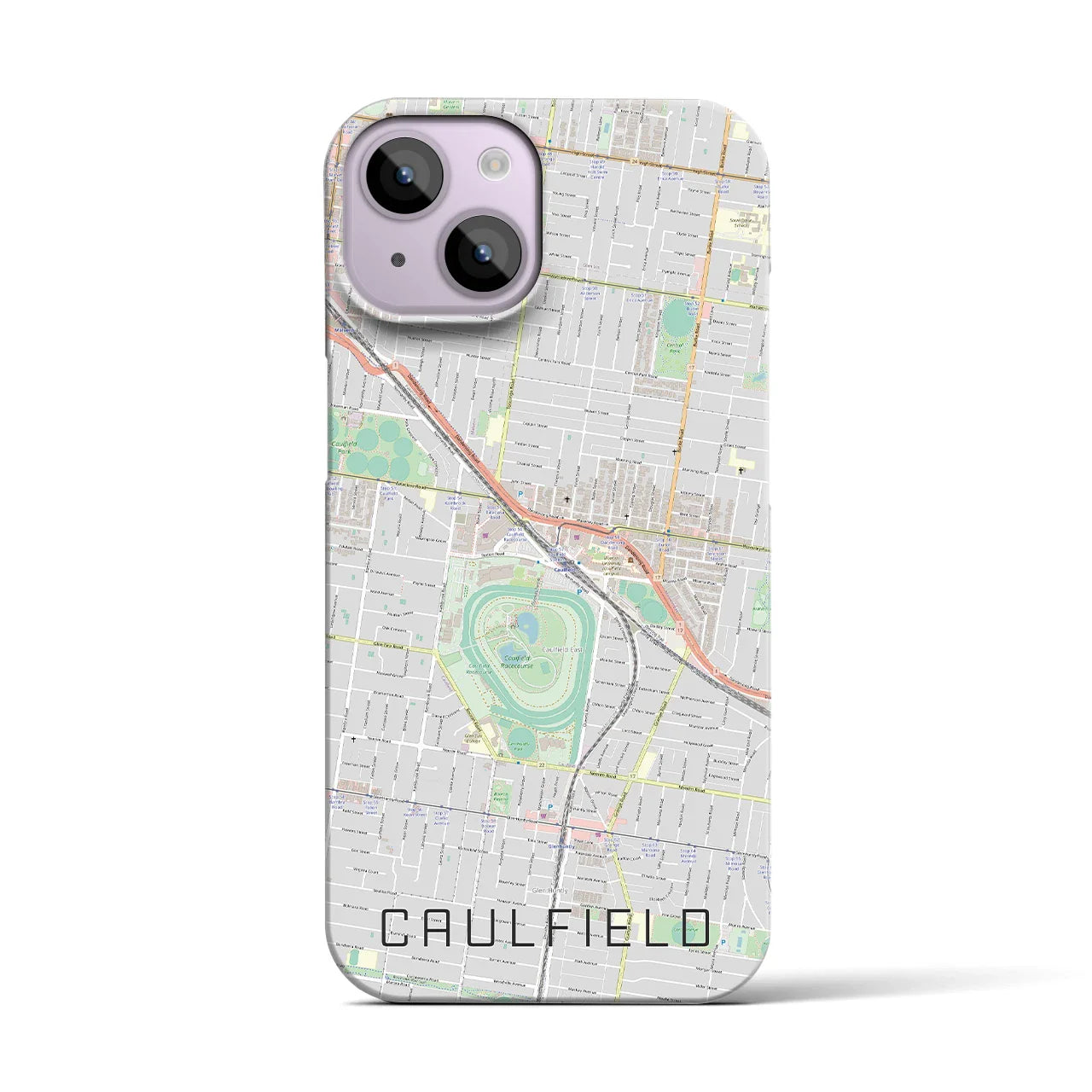 【コーフィールド(オーストラリア)】地図柄iPhoneケース(バックカバータイプ)