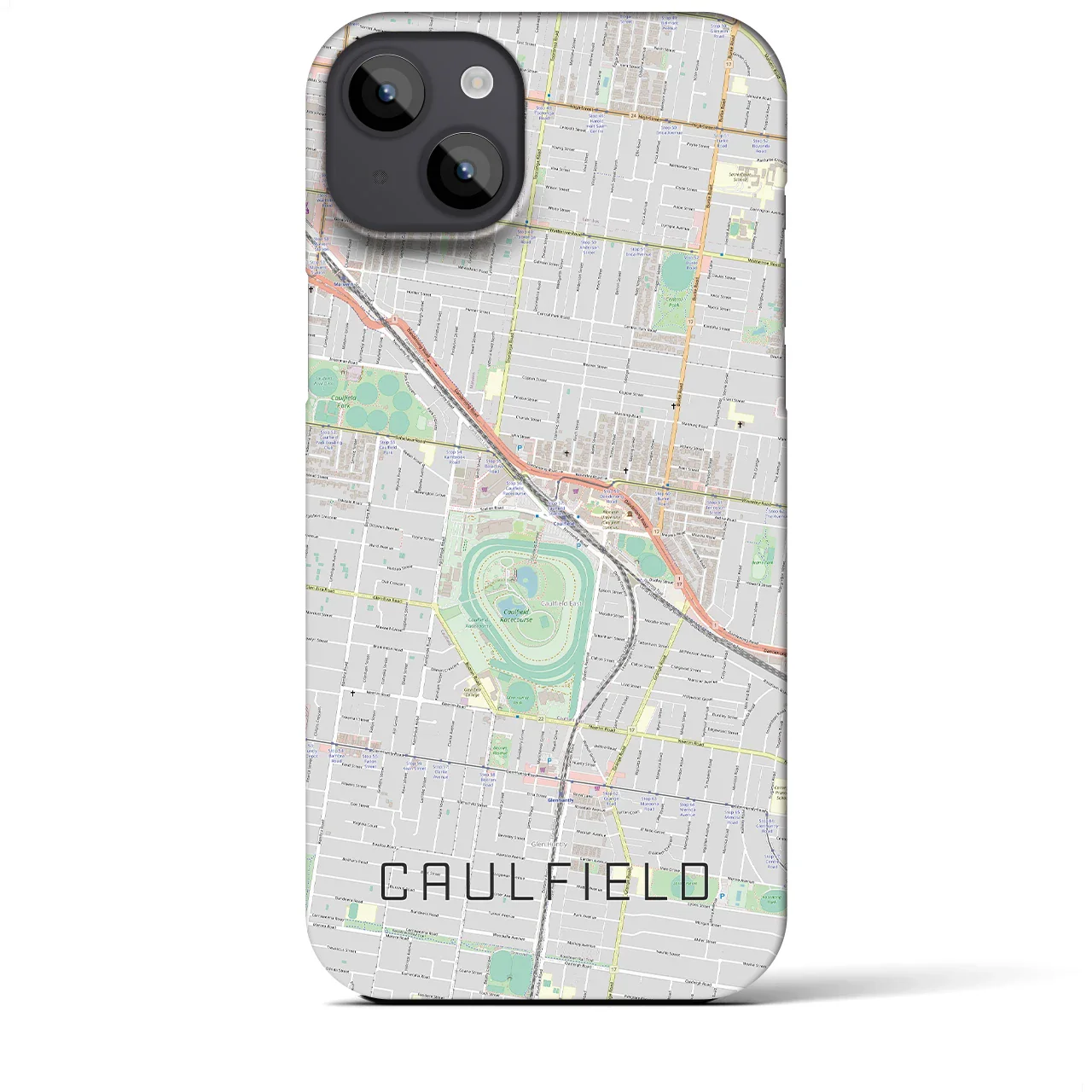 【コーフィールド(オーストラリア)】地図柄iPhoneケース(バックカバータイプ)