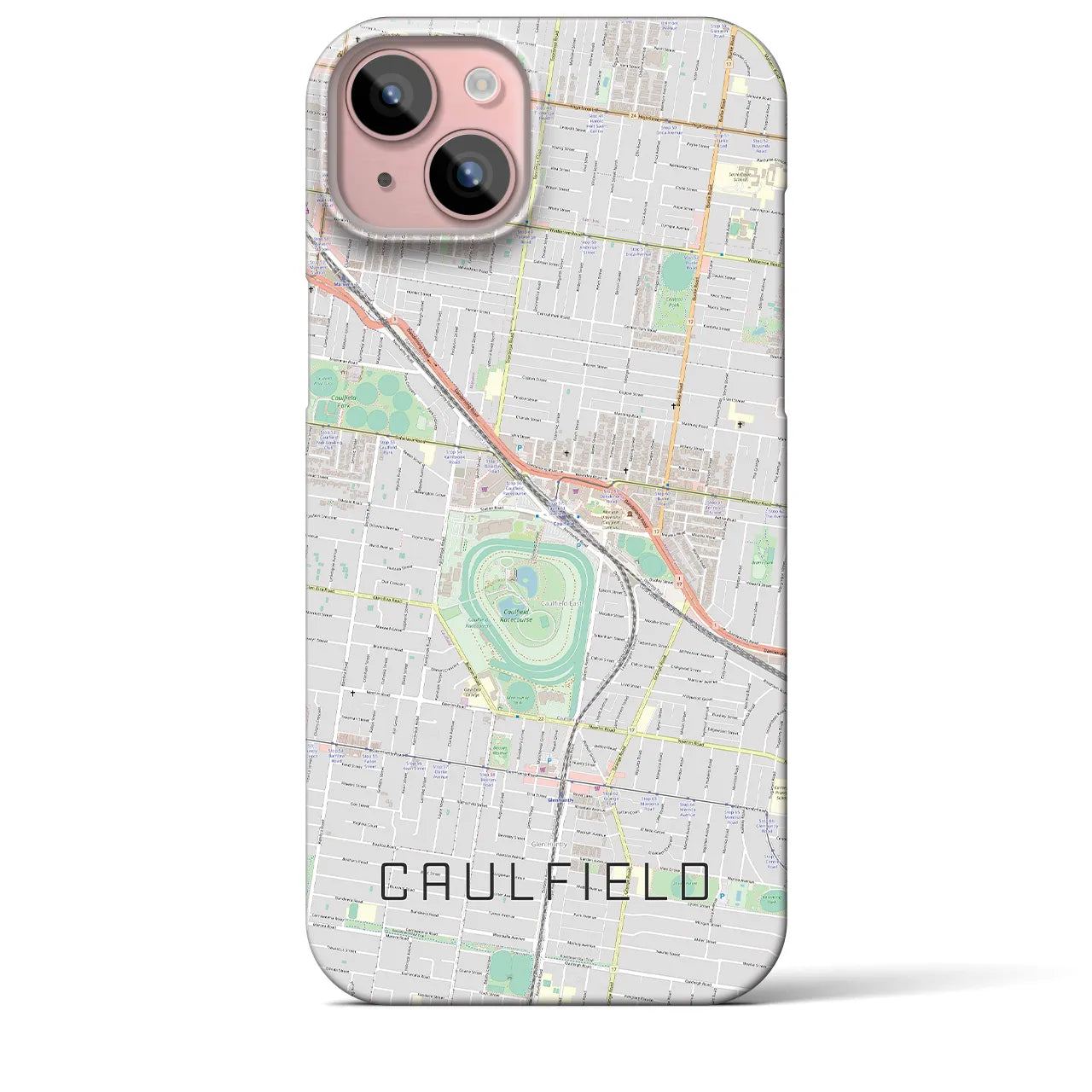 【コーフィールド(オーストラリア)】地図柄iPhoneケース(バックカバータイプ)