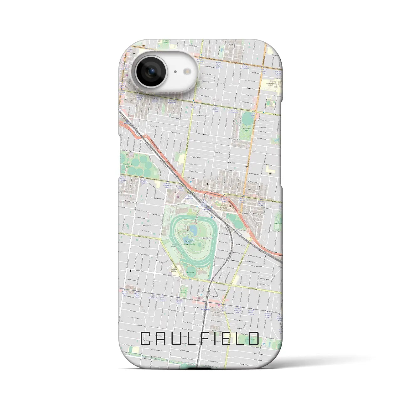 【コーフィールド(オーストラリア)】地図柄iPhoneケース(バックカバータイプ)