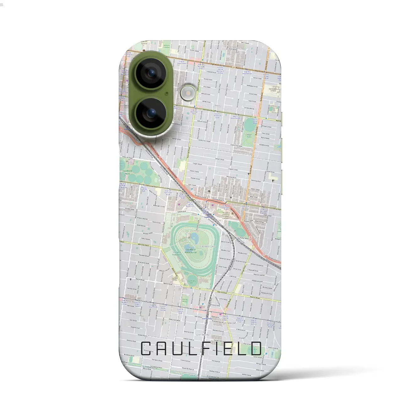 【コーフィールド(オーストラリア)】地図柄iPhoneケース(バックカバータイプ)