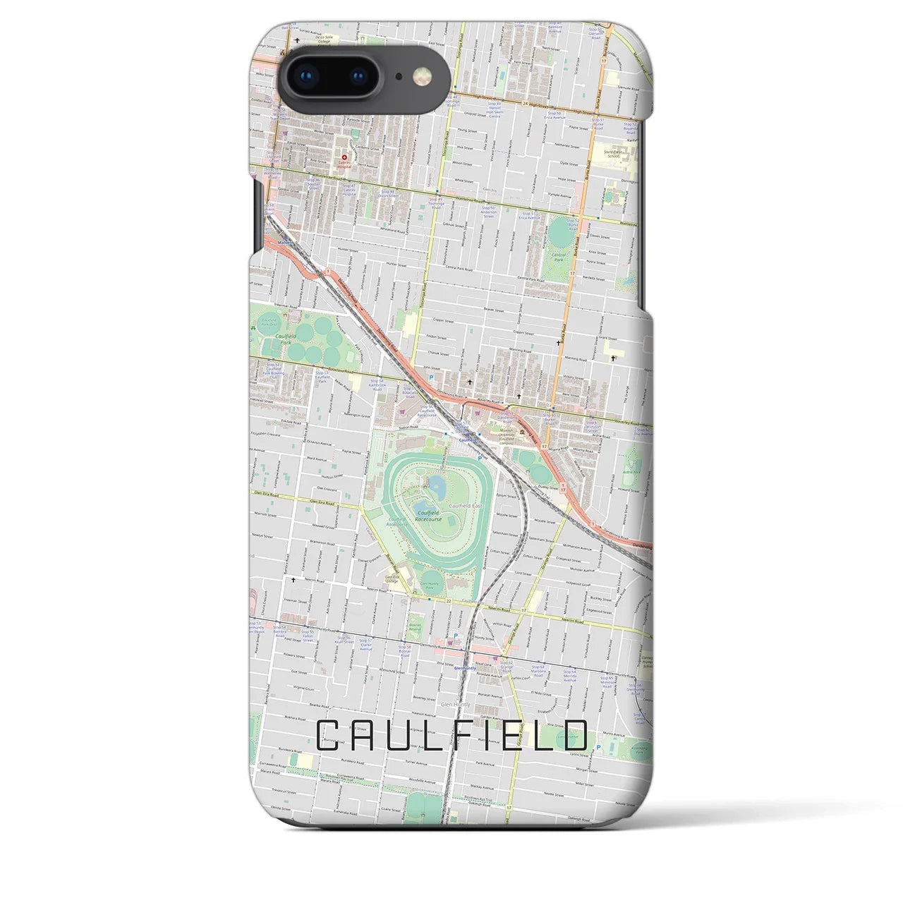 【コーフィールド(オーストラリア)】地図柄iPhoneケース(バックカバータイプ)