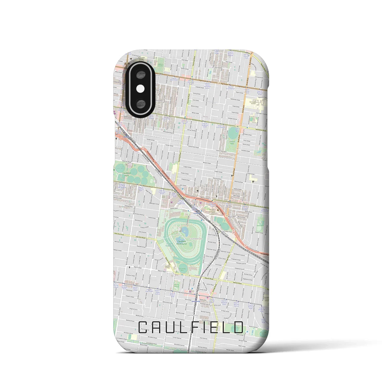 【コーフィールド(オーストラリア)】地図柄iPhoneケース(バックカバータイプ)
