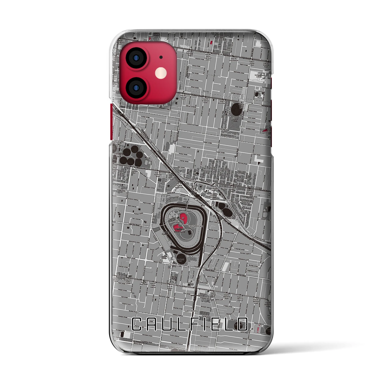 【コーフィールド(オーストラリア)】地図柄iPhoneケース(クリアタイプ)