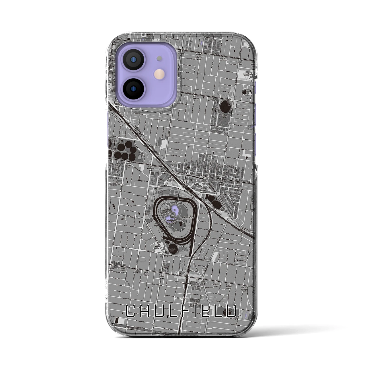 【コーフィールド(オーストラリア)】地図柄iPhoneケース(クリアタイプ)