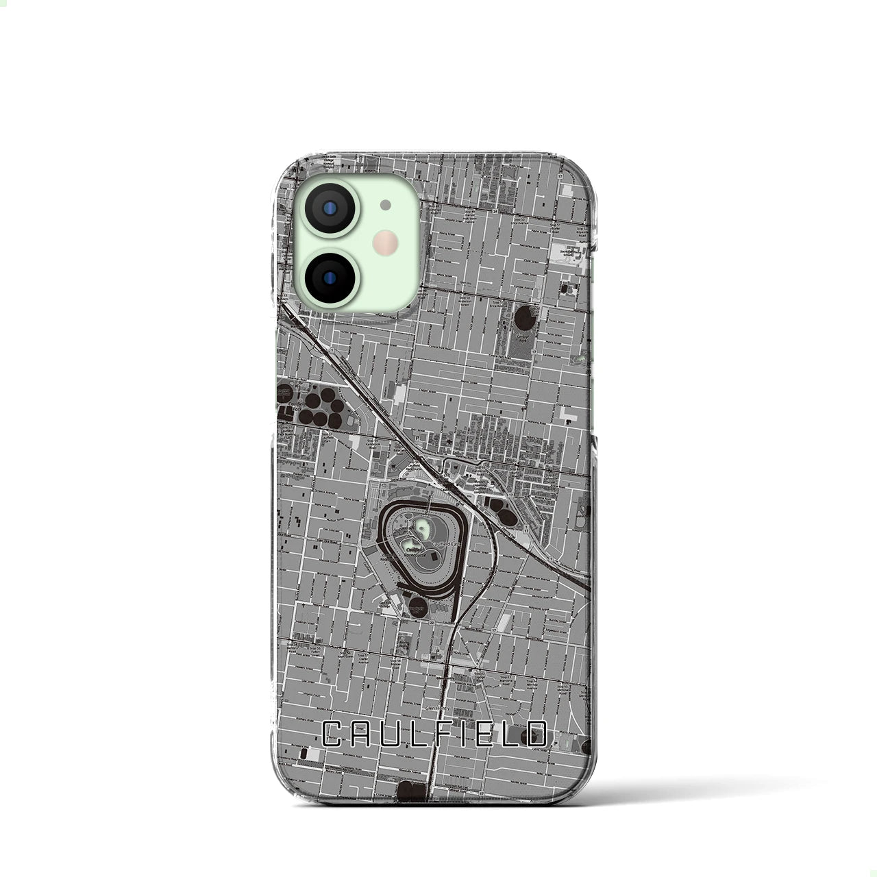 【コーフィールド(オーストラリア)】地図柄iPhoneケース(クリアタイプ)