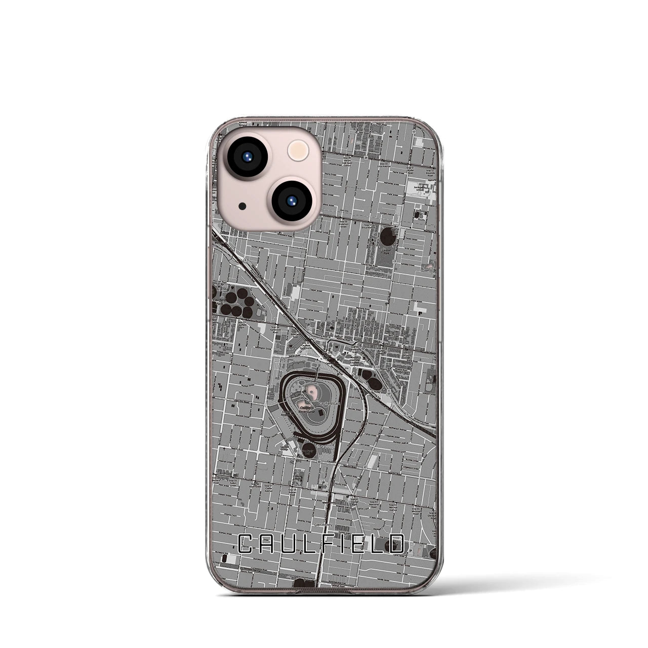 【コーフィールド(オーストラリア)】地図柄iPhoneケース(クリアタイプ)