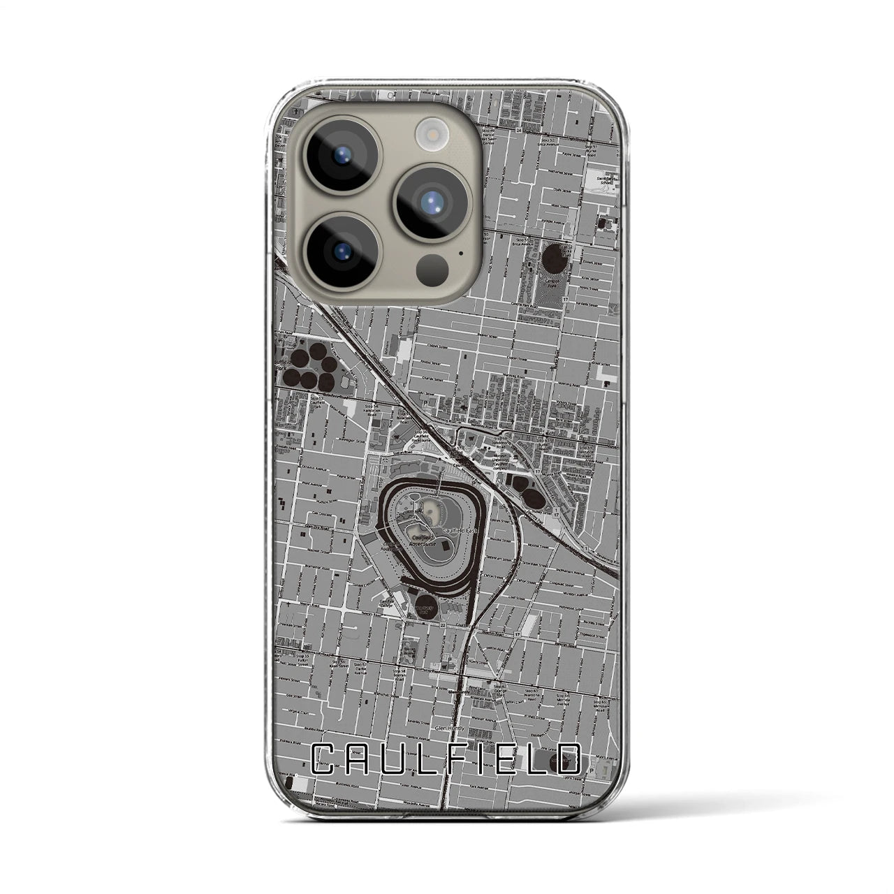 【コーフィールド(オーストラリア)】地図柄iPhoneケース(クリアタイプ)